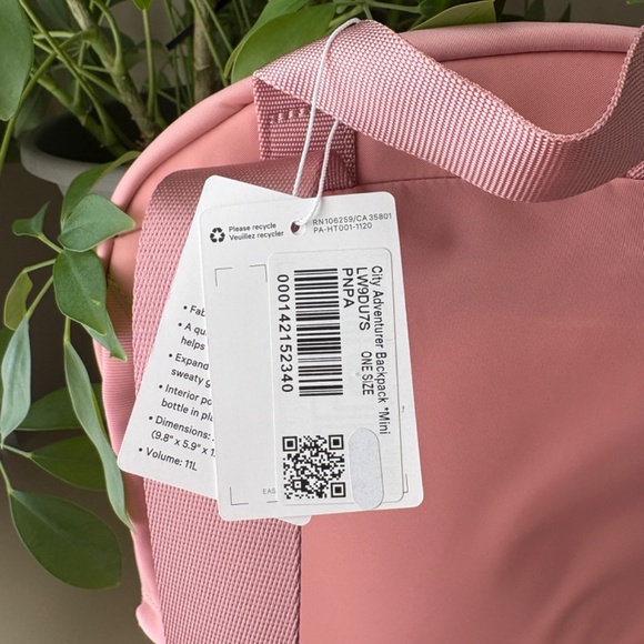 Lululemon City Adventurer Backpack Mini Pink Peony - Picture 7 of 14